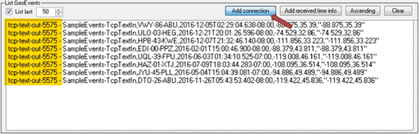 GeoEvent Logger Add connection option